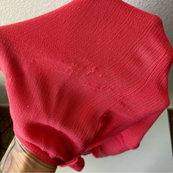 Free People Flowy Oversize Tunic Top Xs Rayon Billowy Sleeves Boho - Picture 14 of 16